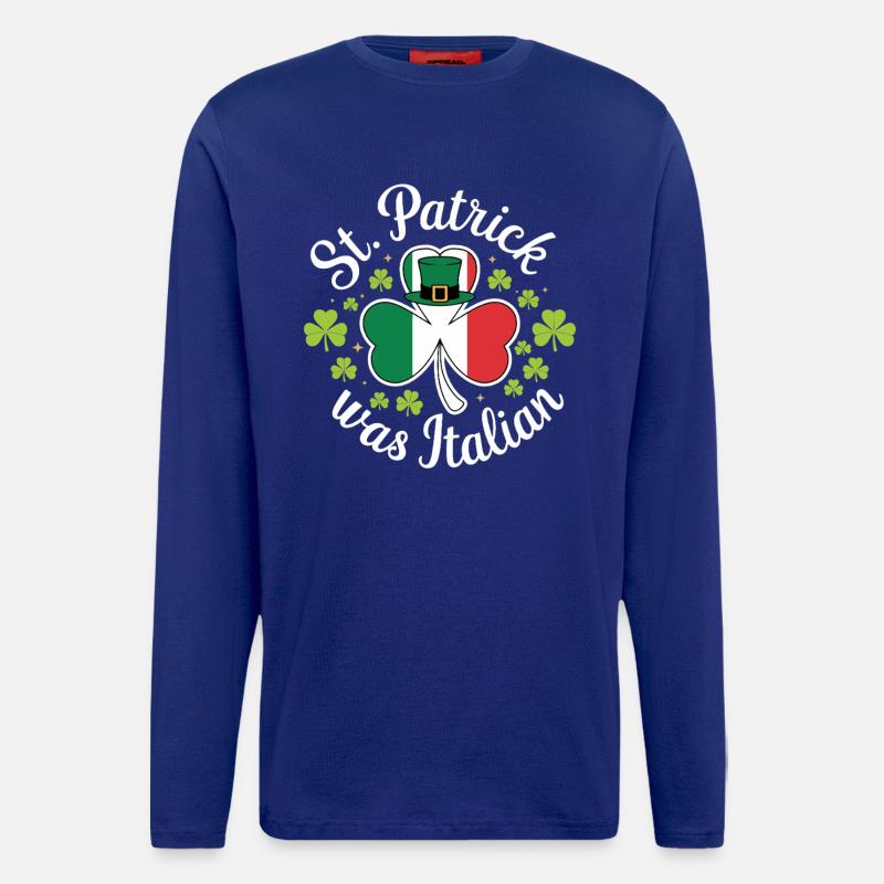 St Patrick War Italiener - Langarmshirt - made by SPREAD  - Iconic Blue