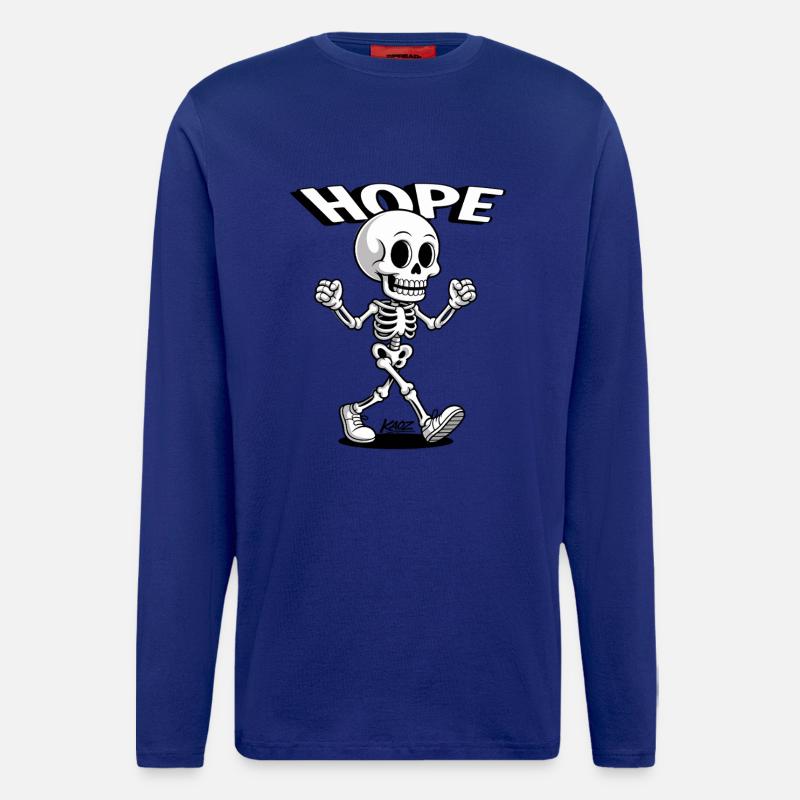 Hope Skeleton Stride - Langarmshirt - made by SPREAD  - Iconic Blue