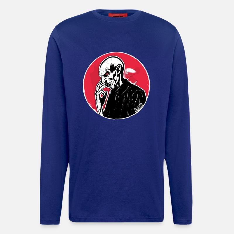 Crimson Zombie Silhouette - Langarmshirt - made by SPREAD - Iconic Blue