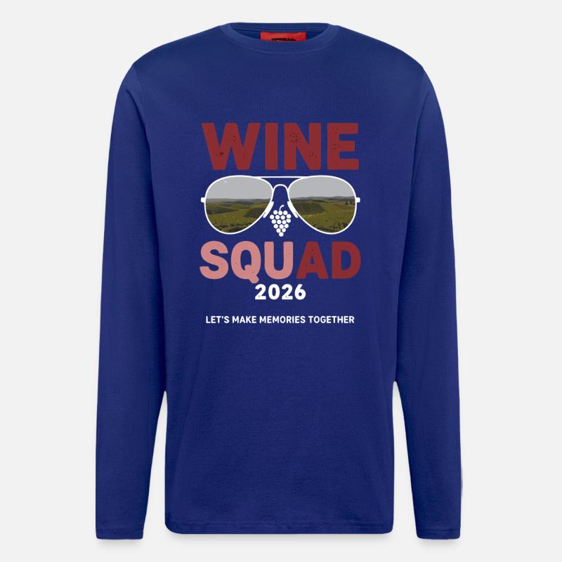 WINE SQUAD 2026 - Langarmshirt - made by SPREAD  - Iconic Blue