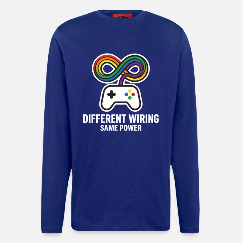Different Wiring Same Power Gaming Motiv - Langarmshirt - made by SPREAD  - Iconic Blue
