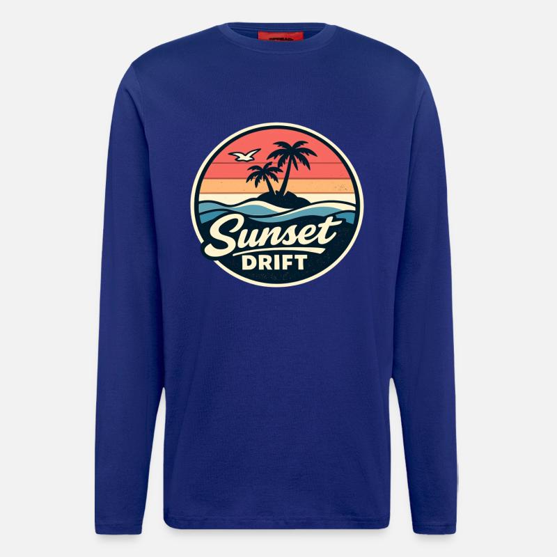 Sunset Drift - Langarmshirt - made by SPREAD  - Iconic Blue