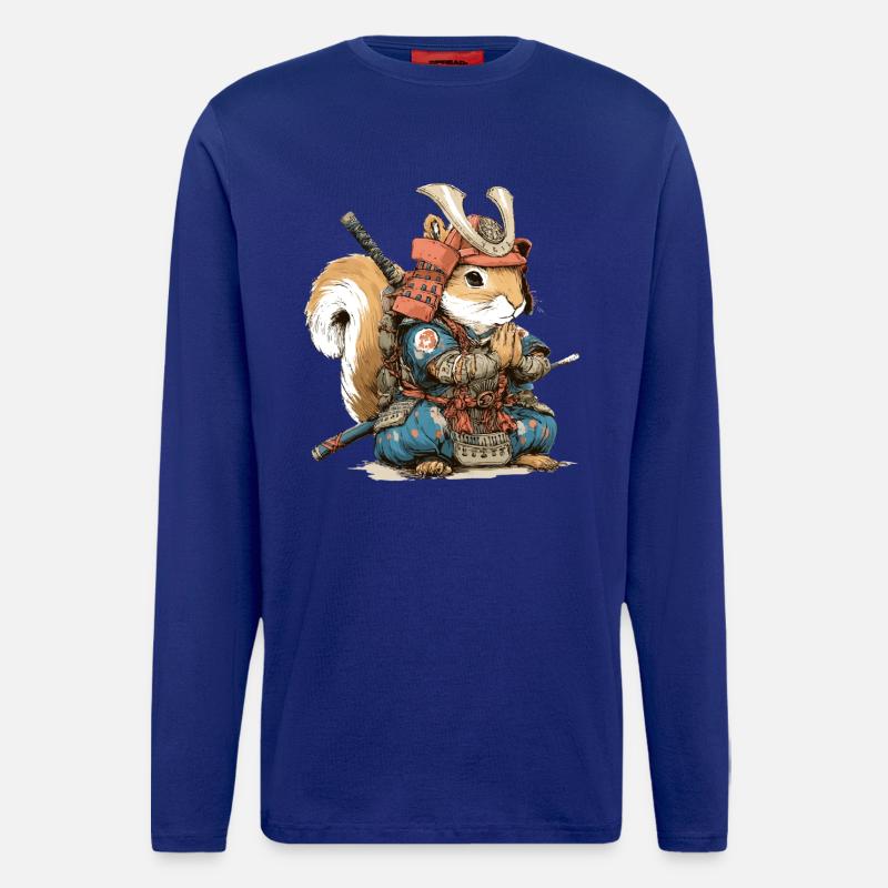 Squirrel Samurai Armor - Longsleeve - made by SPREAD  - Iconic Blue