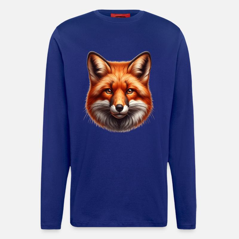 Red Fox Fox - Longsleeve - made by SPREAD  - Iconic Blue