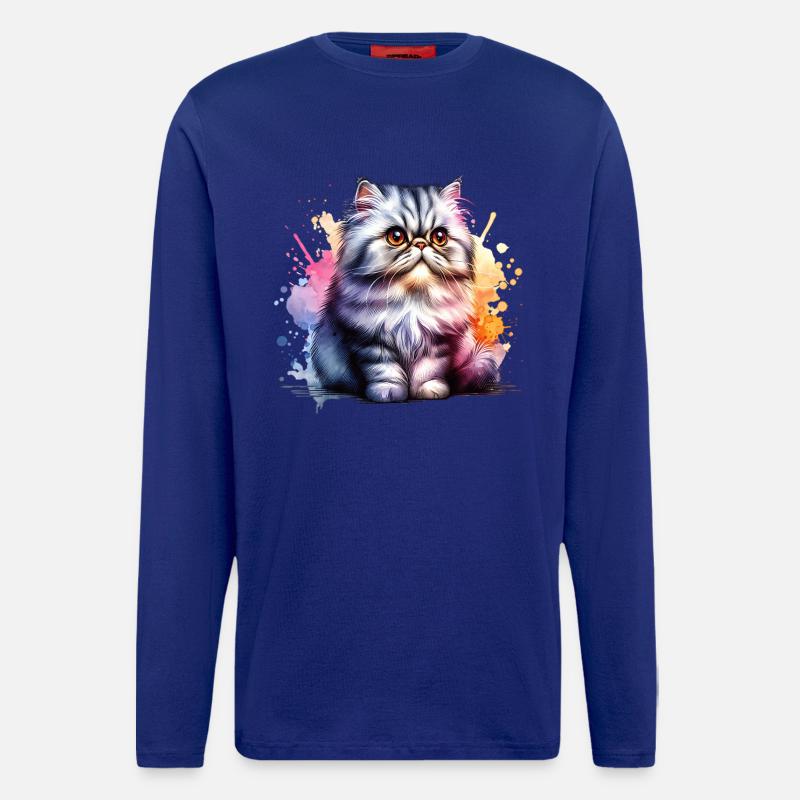 Perserkatze Geschenk - Langarmshirt - made by SPREAD  - Iconic Blue