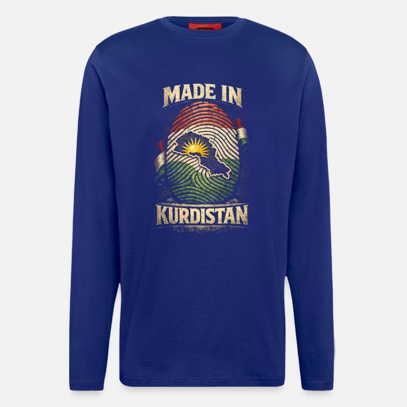 Made In Kurdistan Kurde Kurden - Langarmshirt - made by SPREAD - Iconic Blue