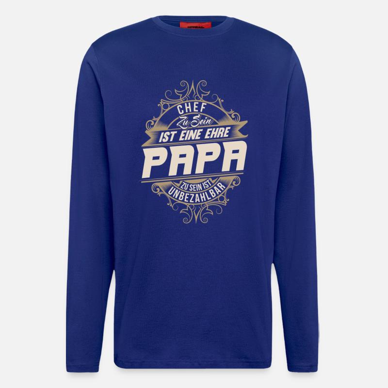Chef Papa - Langarmshirt - made by SPREAD  - Iconic Blue
