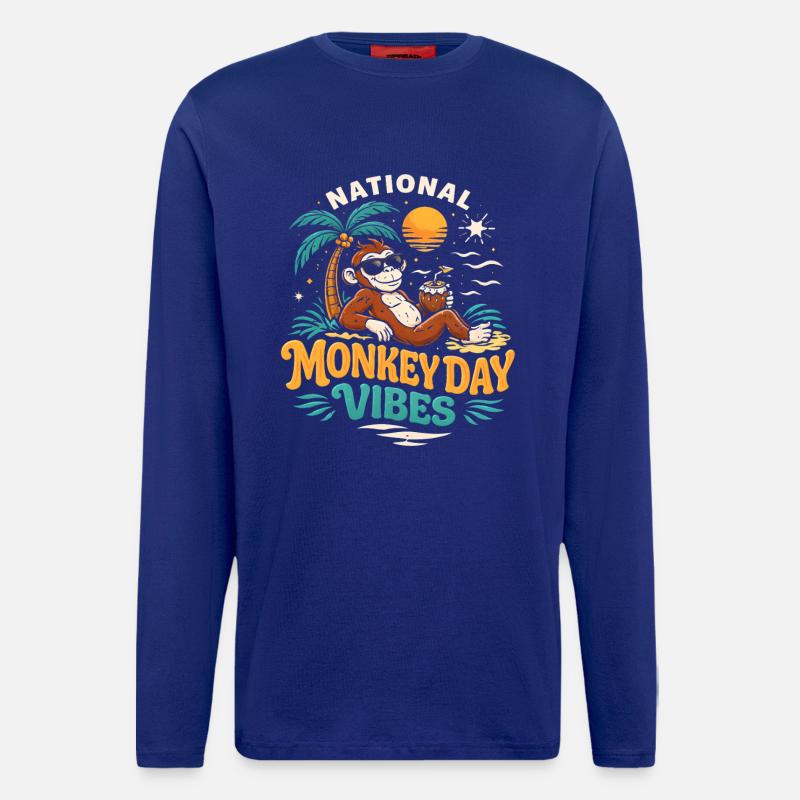 Monkey Day Monkey Day - Longsleeve - made by SPREAD - Iconic Blue