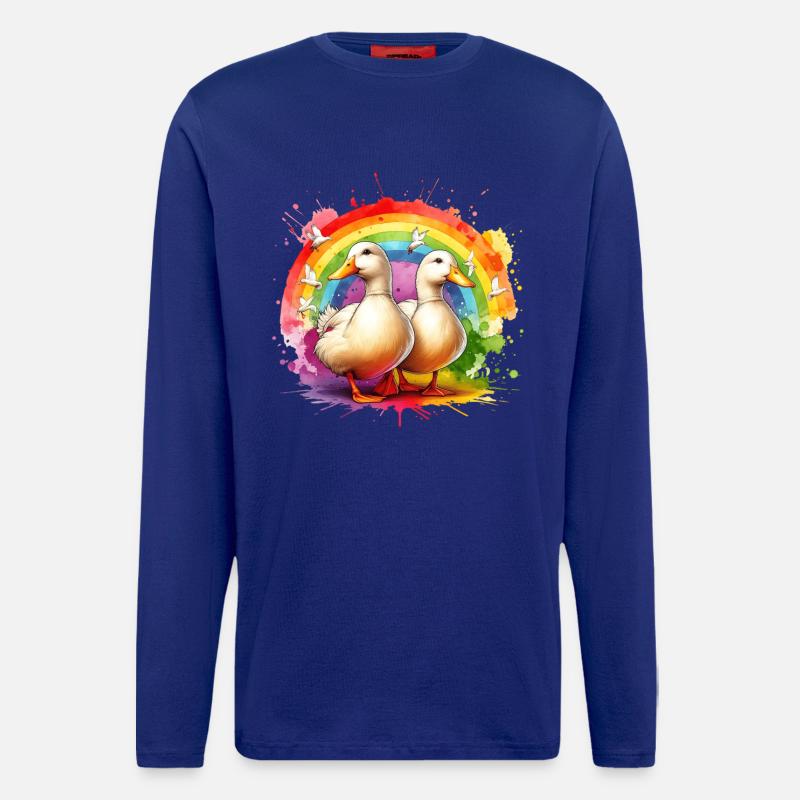 Peking Duck Gift - Longsleeve - made by SPREAD  - Iconic Blue