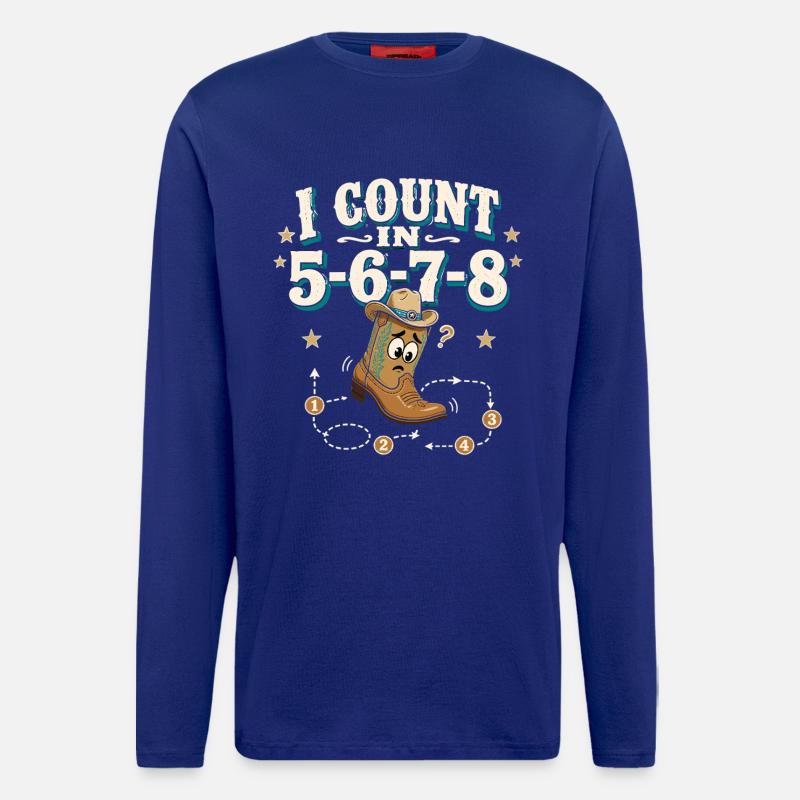 Count 5-6-7-8 - Langarmshirt - made by SPREAD  - Iconic Blue