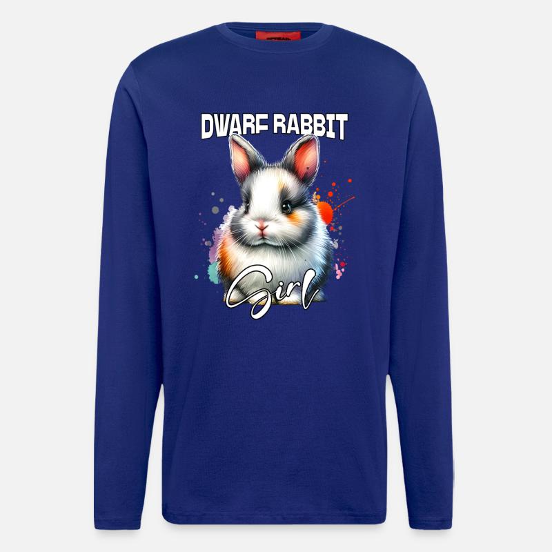 Dwarf Rabbit Girl Dwarf Rabbit - Longsleeve - made by SPREAD  - Iconic Blue