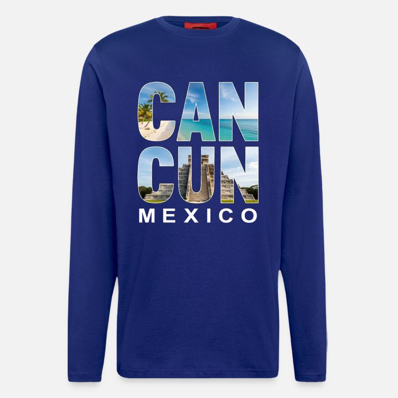 Cancun Mexico - Langarmshirt - made by SPREAD - Iconic Blue