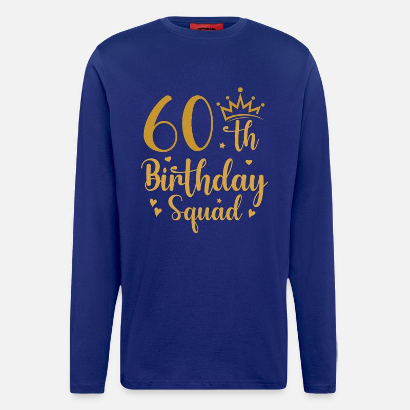 60th Birthday Squad - Longsleeve - made by SPREAD  - Iconic Blue