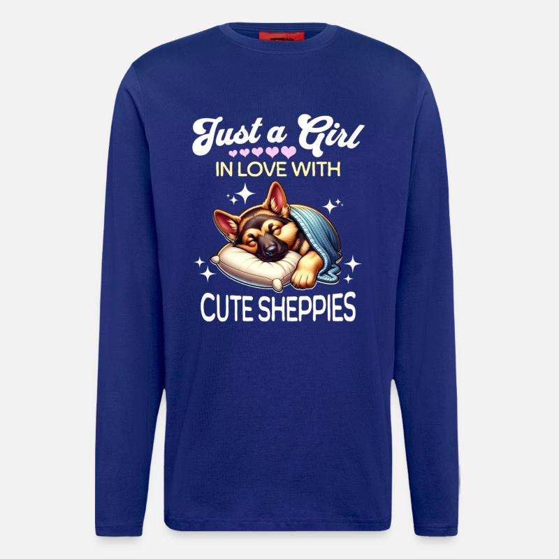 Deutscher Schäferhund Mädchen - Langarmshirt - made by SPREAD  - Iconic Blue
