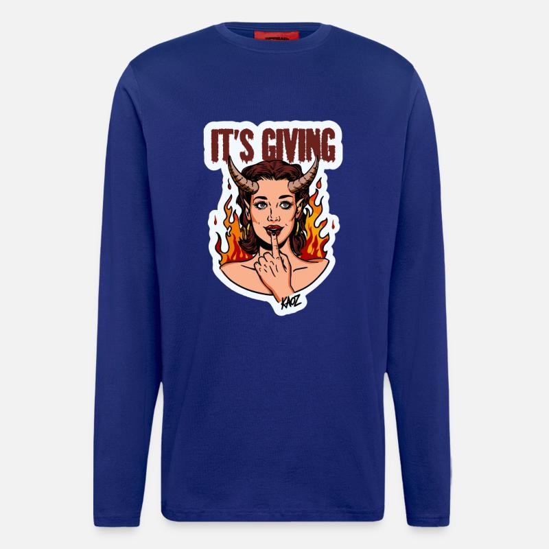 Devilish Diva Flame - Longsleeve - made by SPREAD - Iconic Blue