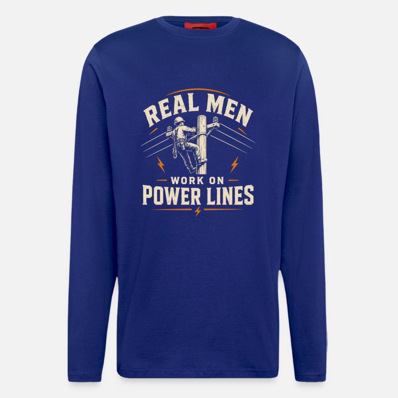Electrician Engineer Technology Cable Design - Longsleeve - made by SPREAD - Iconic Blue