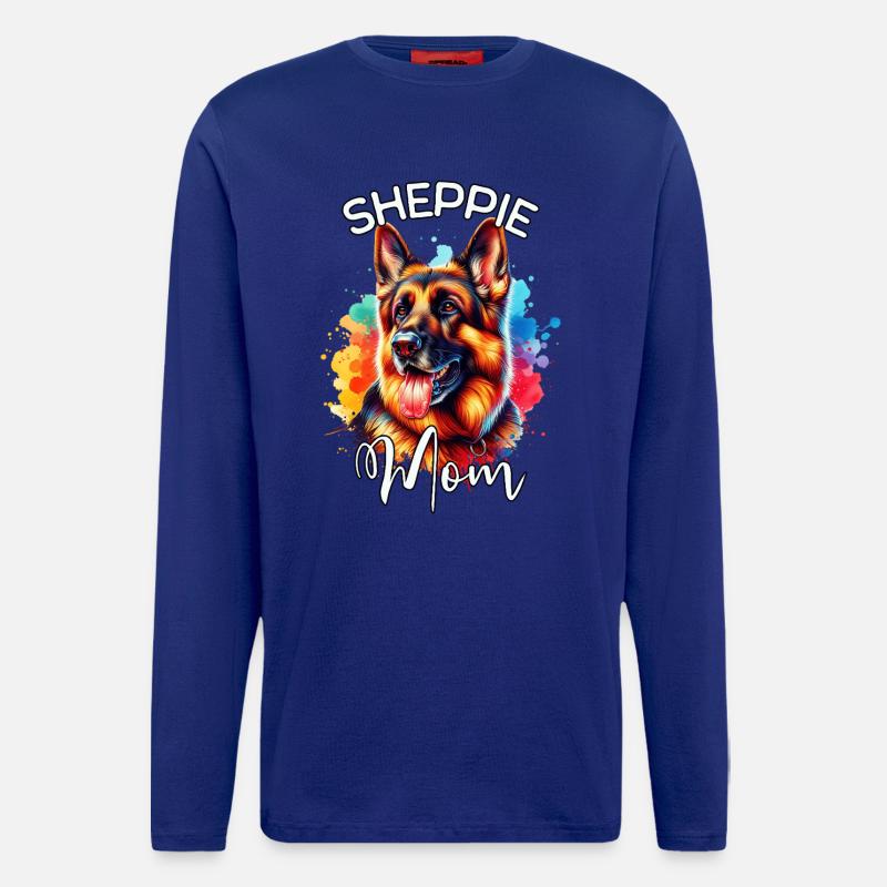 Deutscher Schäferhund Mama - Langarmshirt - made by SPREAD  - Iconic Blue