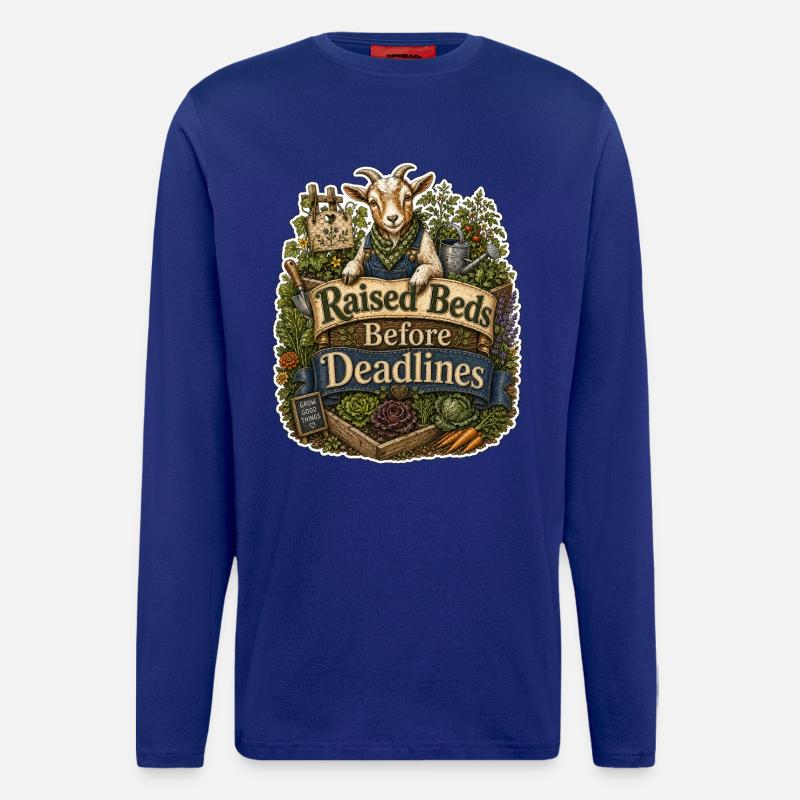 Raised Beds Before Deadlines - Longsleeve - made by SPREAD - Iconic Blue