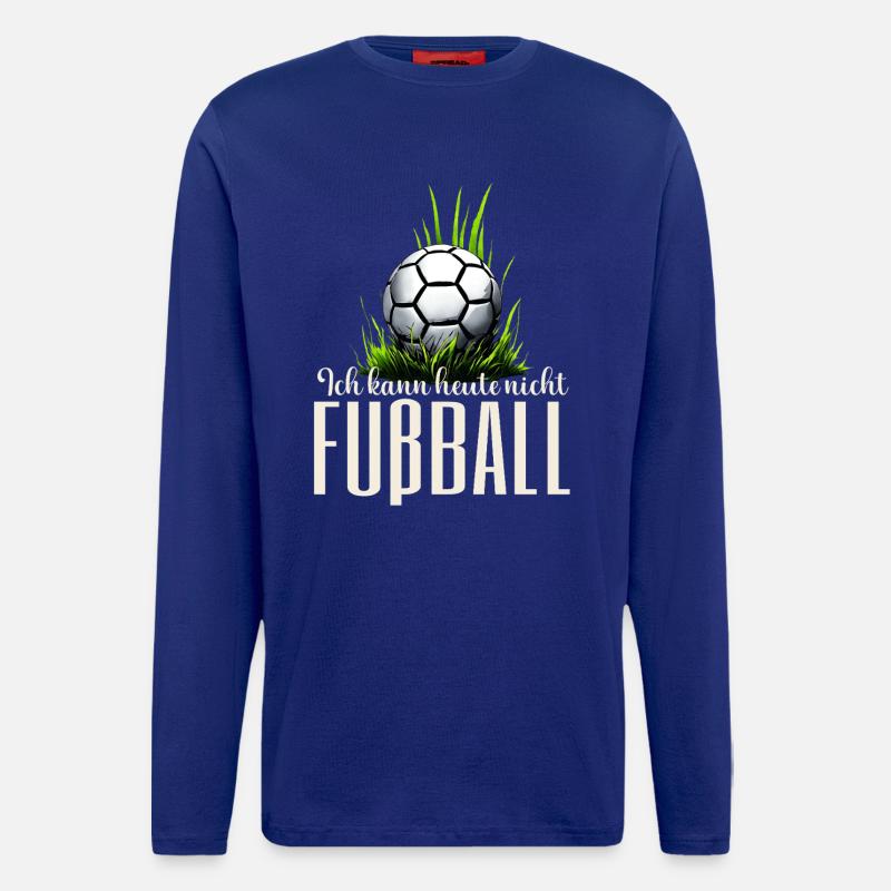 WM — Fußball ruft laut nicht ansprechen - Langarmshirt - made by SPREAD  - Iconic Blue
