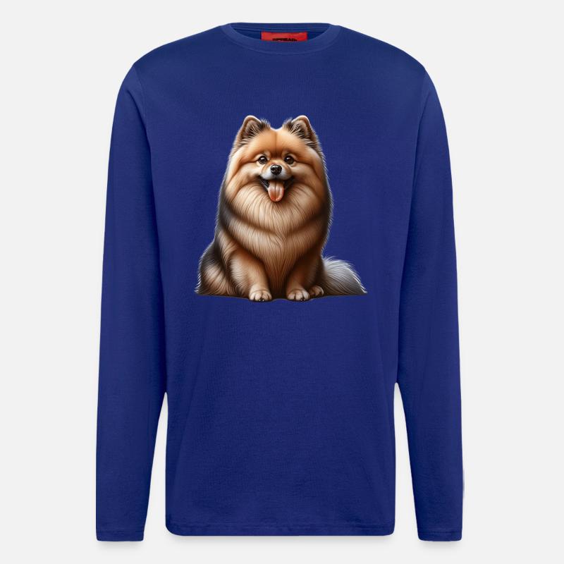 Spitz Zwergspitz German Spitz - Longsleeve - made by SPREAD - Iconic Blue