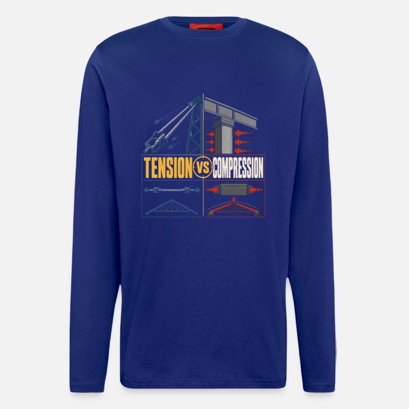 Bridge Engineer Civil Engineering - Longsleeve - made by SPREAD - Iconic Blue