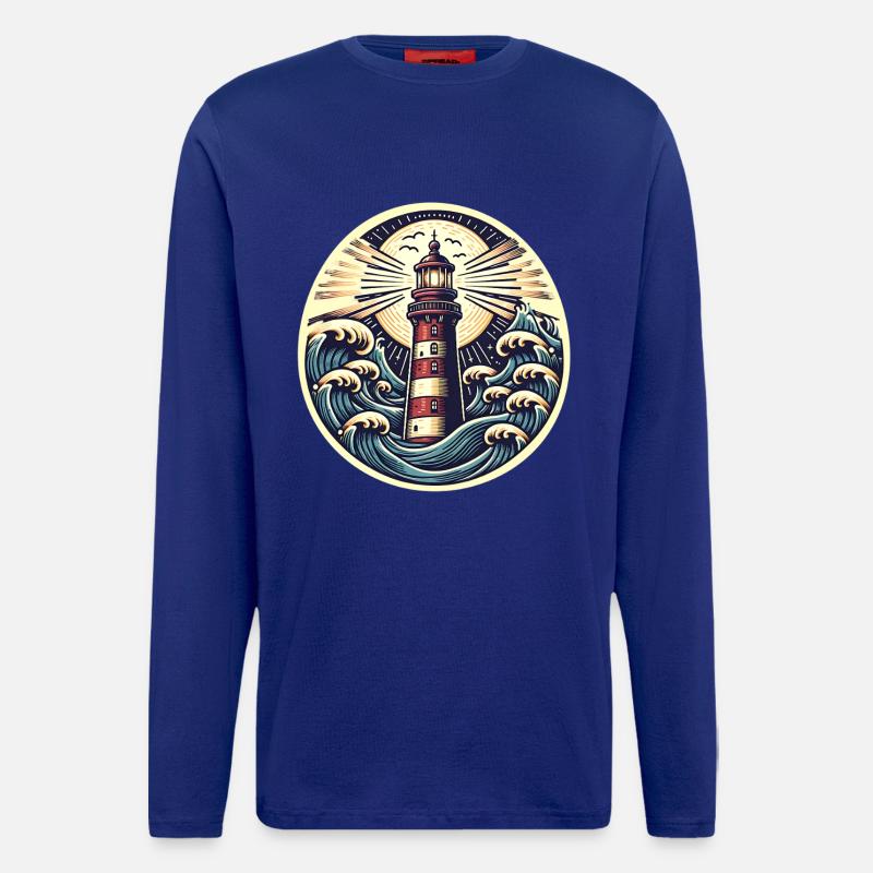 lighthouse - Longsleeve - made by SPREAD - Iconic Blue
