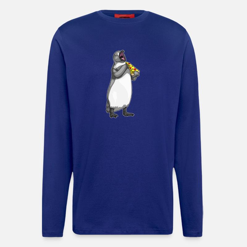 Pinguin Pizza - Langarmshirt - made by SPREAD  - Iconic Blue