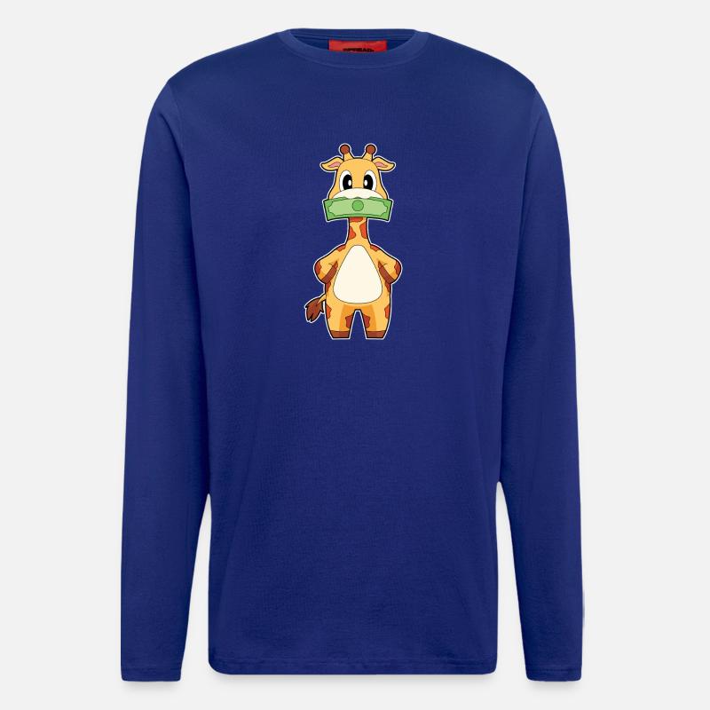 Giraffe Banknote - Longsleeve - made by SPREAD  - Iconic Blue