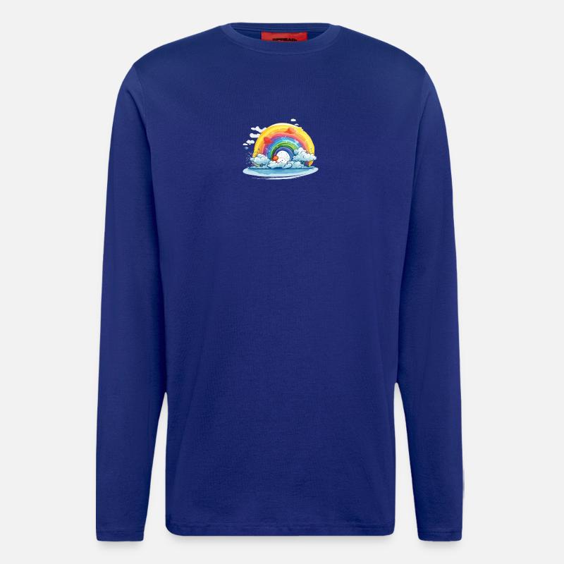 Regenbogen Pride - Langarmshirt - made by SPREAD  - Iconic Blue