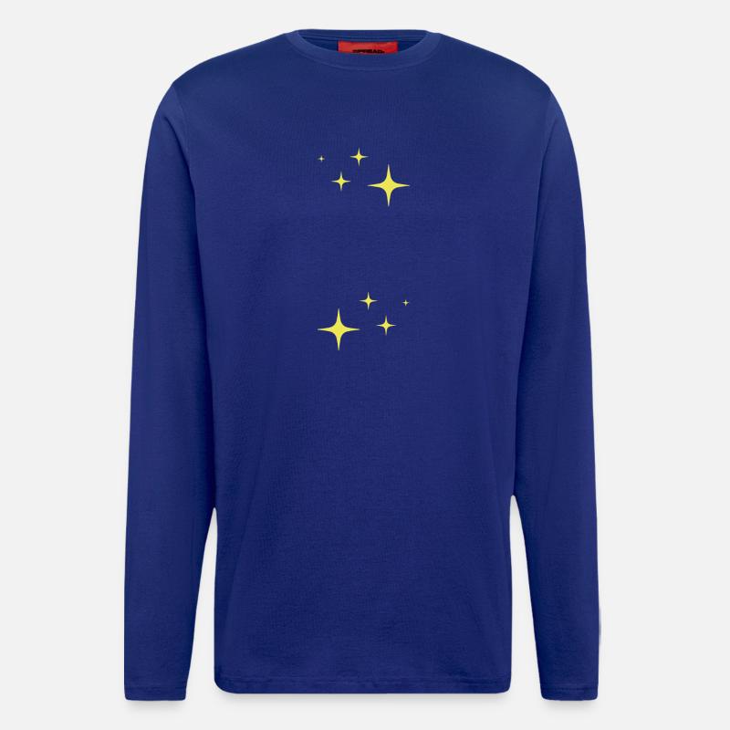 Funkeln Glitzer Sterne - Langarmshirt - made by SPREAD - Iconic Blue