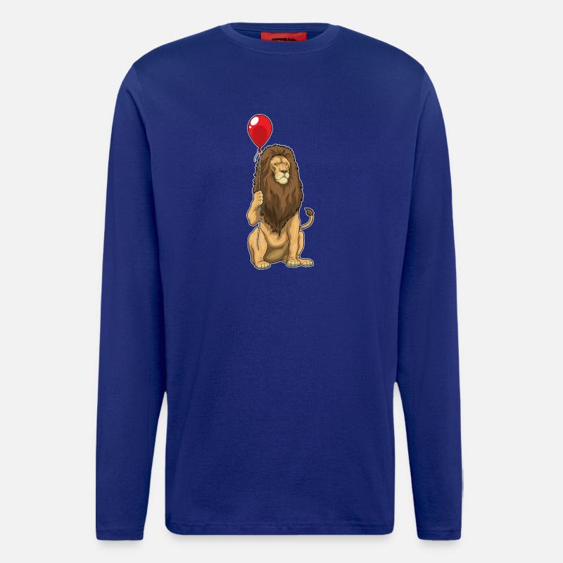 Löwe Luftballon - Langarmshirt - made by SPREAD  - Iconic Blue