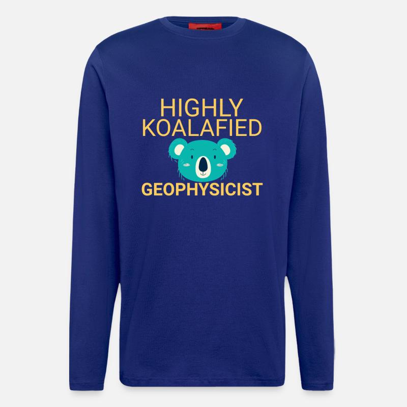 Geophysicist Koalafied Geophysics - Langarmshirt - made by SPREAD  - Iconic Blue
