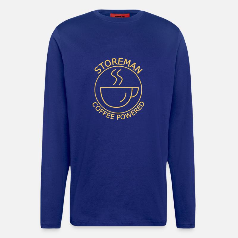 Storeman Coffee Powered - Langarmshirt - made by SPREAD  - Iconic Blue