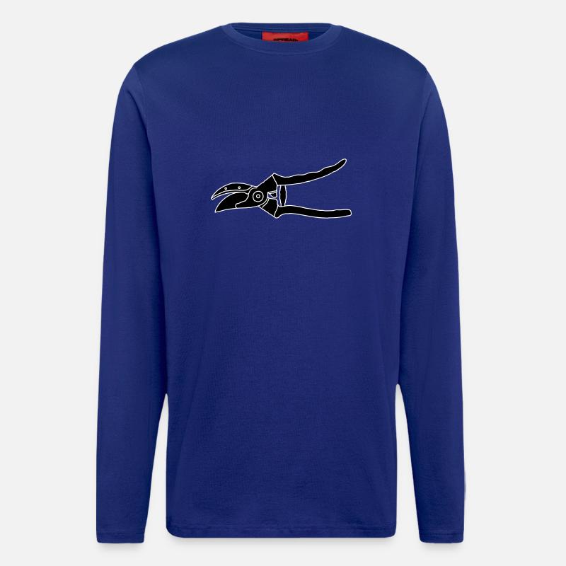 Gartenschere 2 - Langarmshirt - made by SPREAD  - Iconic Blue