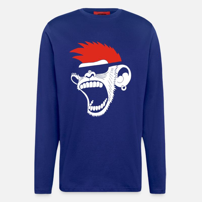 Nachäffen - Langarmshirt - made by SPREAD  - Iconic Blue