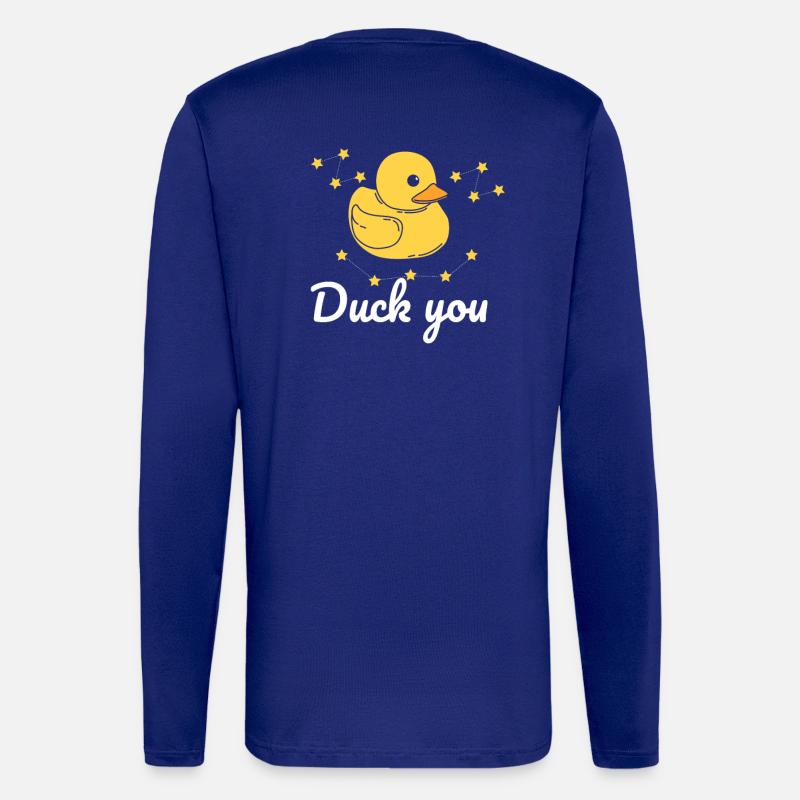 Ente Spruch Geschenk - Langarmshirt - made by SPREAD  - Iconic Blue