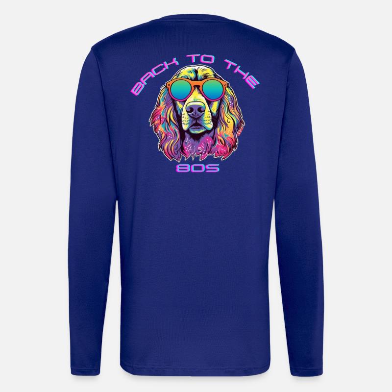 Badehündchen mit Sonnenbrille Kultur - Langarmshirt - made by SPREAD  - Iconic Blue