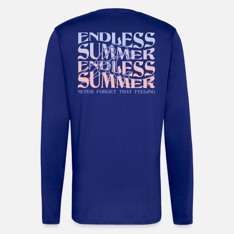 Endless Summer – Waves & Beach Vibes - Longsleeve - made by SPREAD  - Iconic Blue