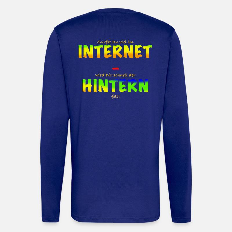 Internet butt - Longsleeve - made by SPREAD  - Iconic Blue