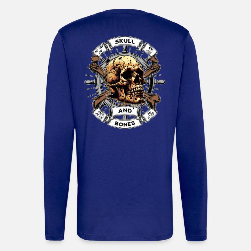 Skull and Bones Pirate - Longsleeve - made by SPREAD - Iconic Blue