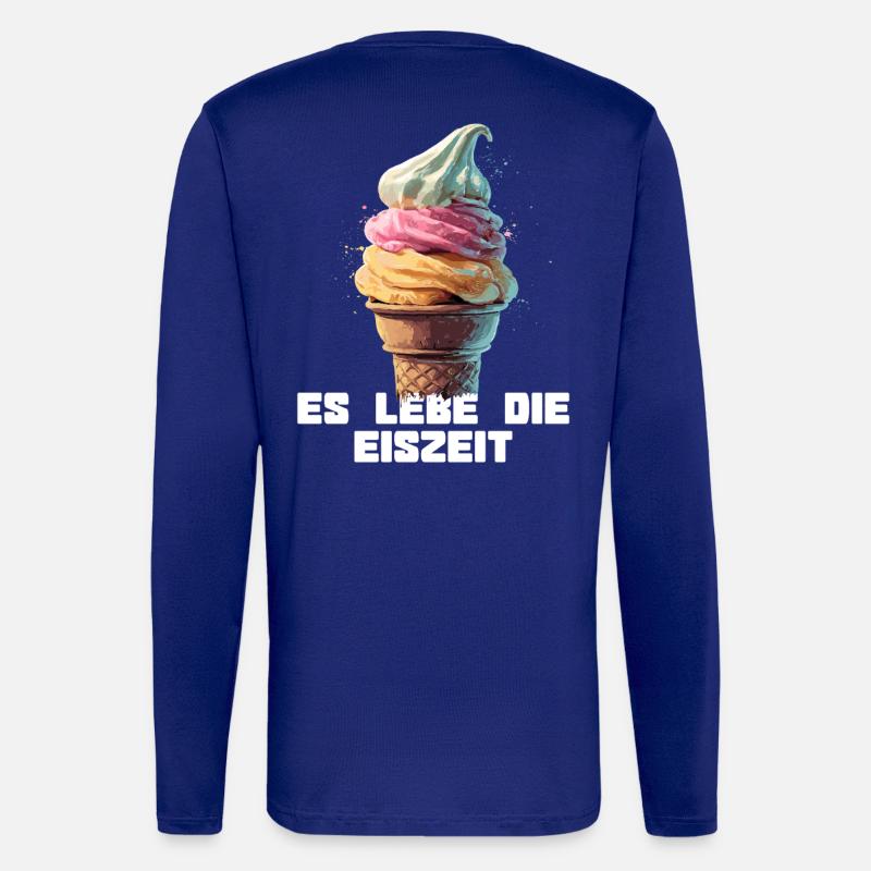 Es lebe die Eiszeit - Waffel - Longsleeve - made by SPREAD  - Iconic Blue