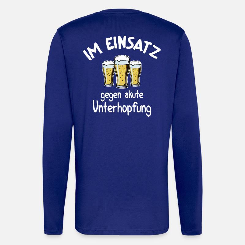 Underhopping Insert – Waitress Bartender Beer - Longsleeve - made by SPREAD - Iconic Blue