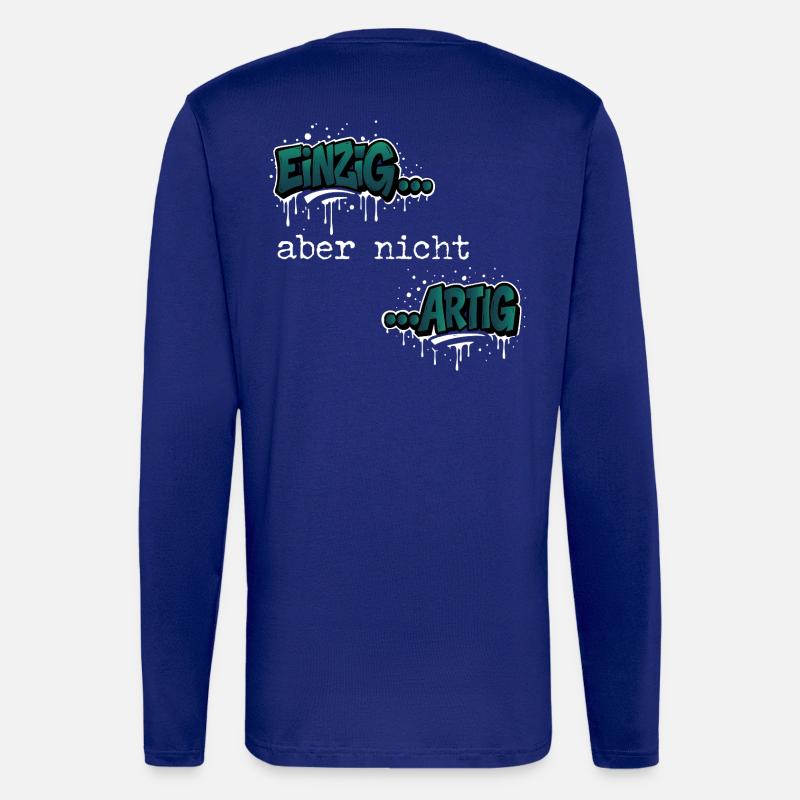 Einzig… aber nicht …artig Einzigartig Spruch - Langarmshirt - made by SPREAD - Iconic Blue