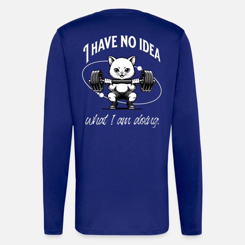 Gym Beginner | No Idea - Langarmshirt - made by SPREAD  - Iconic Blue