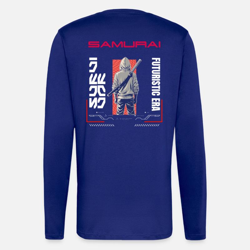 Samurai Hoodie Blade - Longsleeve - made by SPREAD  - Iconic Blue