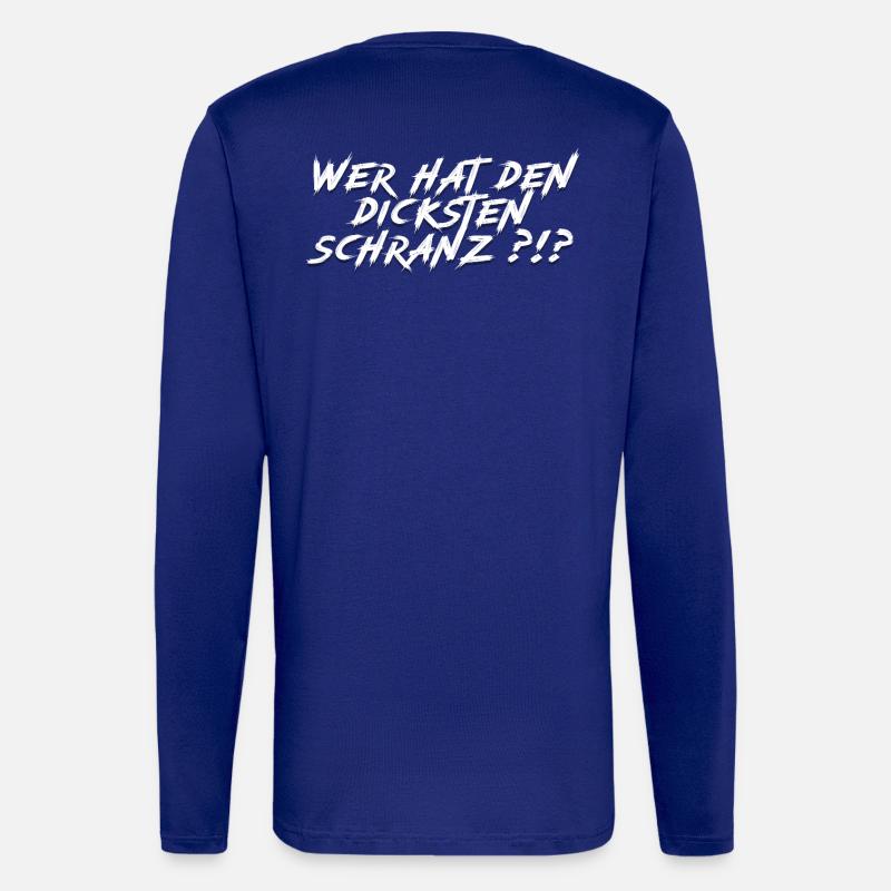 Wer hat den dicksten Schranz?!? - Langarmshirt - made by SPREAD  - Iconic Blue