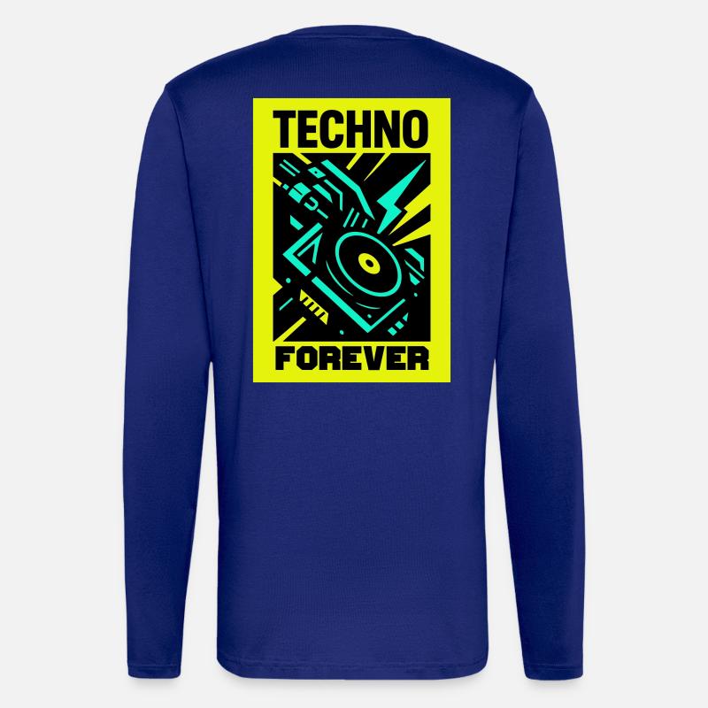 Techno Forever - Longsleeve - made by SPREAD  - Iconic Blue