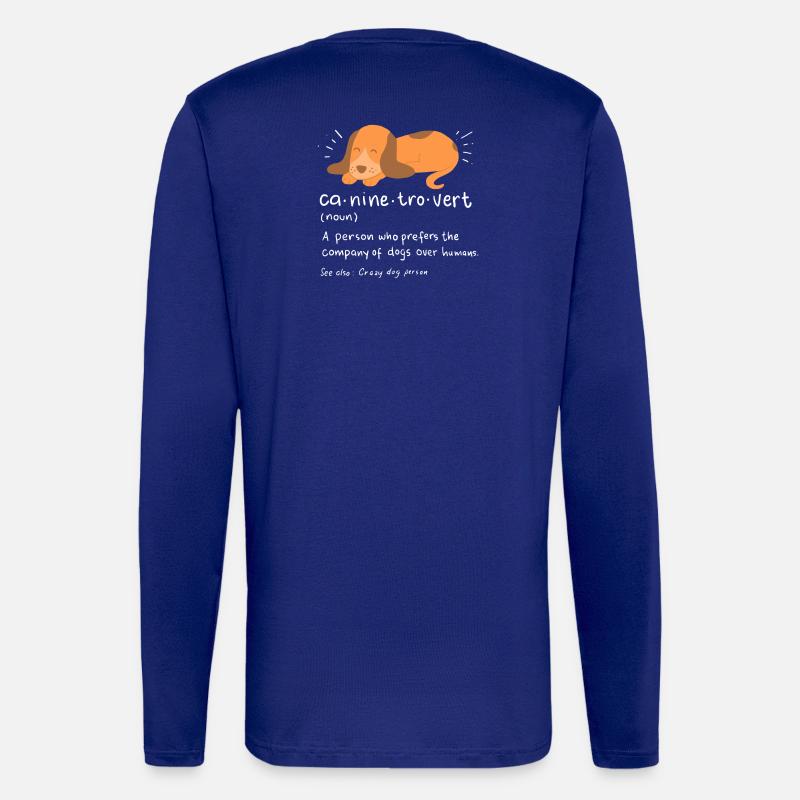 Introvertiert - Langarmshirt - made by SPREAD  - Iconic Blue
