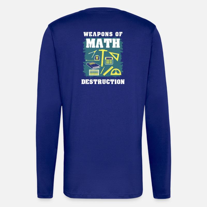 Cadeau math math - Manches longues bio décontracté fabriqué en UE - Iconic Blue