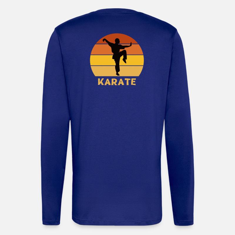 Karate, Karate-Fan, mach Karate - Langarmshirt - made by SPREAD  - Iconic Blue